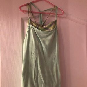 Ivivva Mint Green & Multicolour Double Dutch Tank